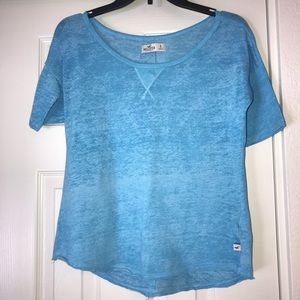 Teal Hollister tee
